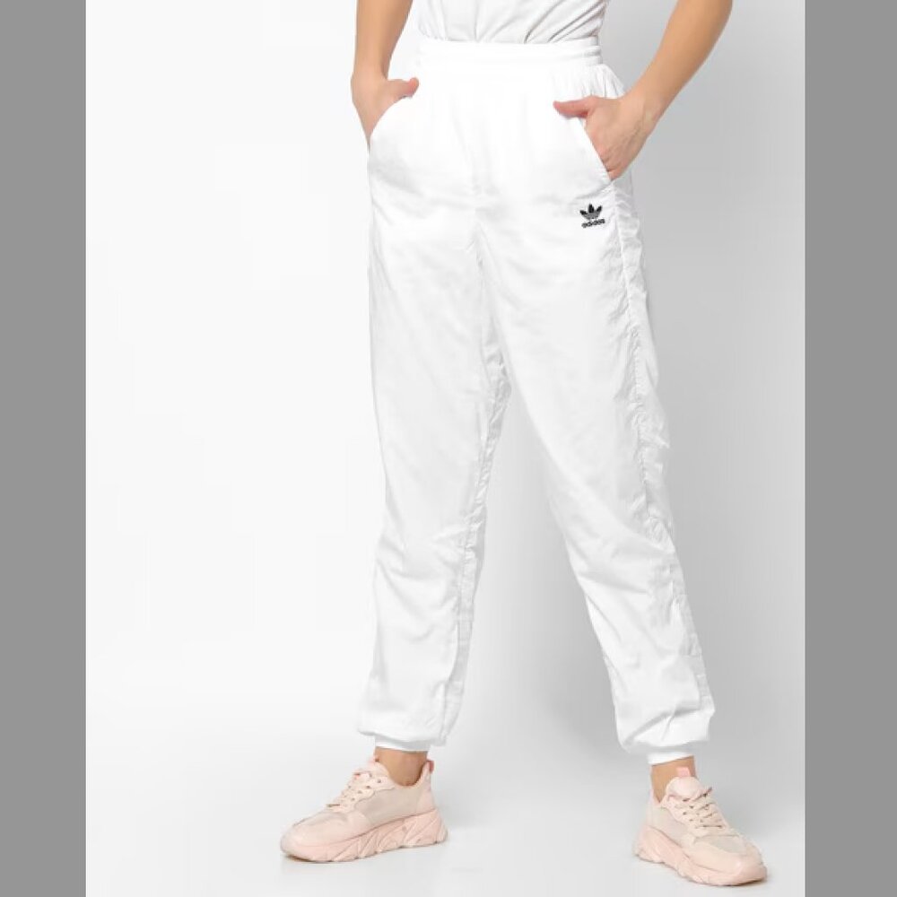 Adidas White Track Pants - Size Small